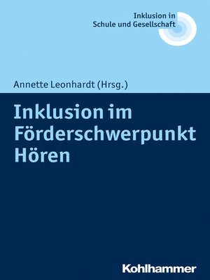 cover image of Inklusion im Förderschwerpunkt Hören